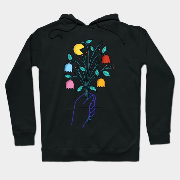 Flowers Retro Hoodie by coffeeman